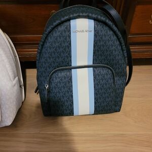 Michael Kors Navy and Cream women's Backpack. It is authentic never worn